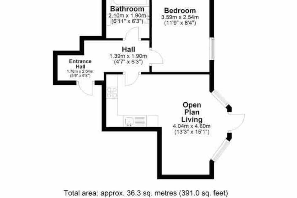 Stylish One Bedroom Central Bournemouth Flat Extérieur photo